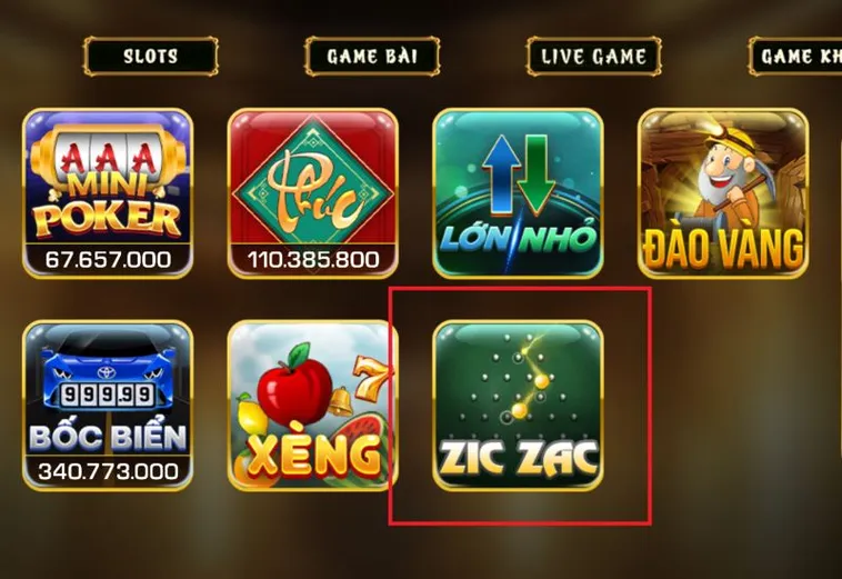 Game Nhanh ZicZac Tại VNZ6 Đơn Giản Dễ Trúng Thưởng Nhất